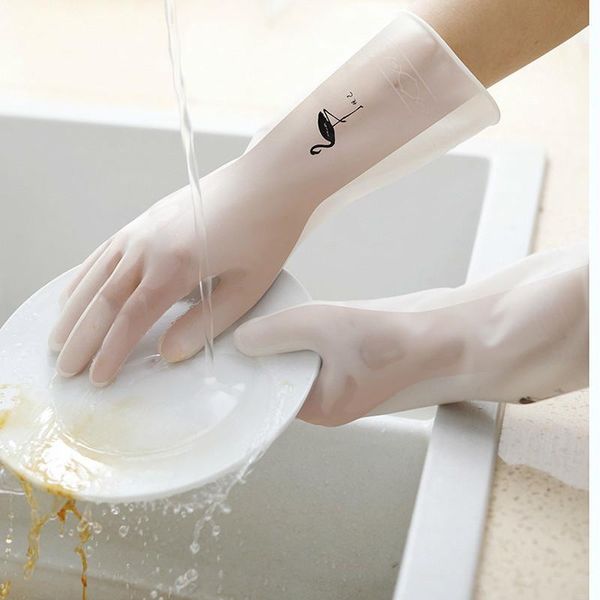 

disposable gloves kitchen dish washing rubber for clothes cleaning scrubber