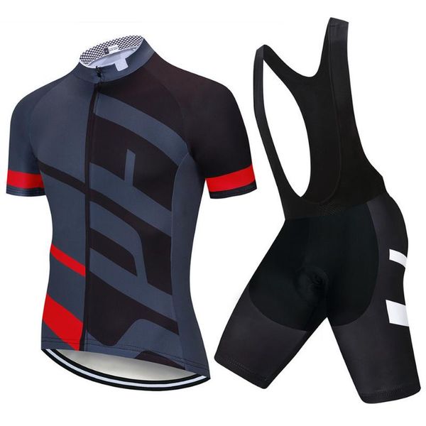 

racing sets cycling bibs shorts short sleeve t-shirt suit mountain bike breathable men's padded tights quick-drying jersey set 4xl, Black;blue