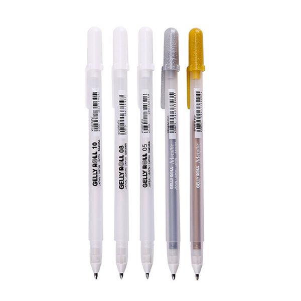 

hand sakura painted dign high light pen black card xpgb sier white marker