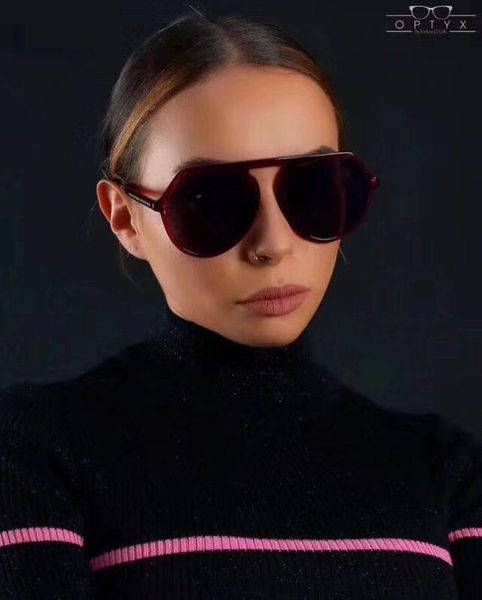 

2021 single beam irregular net red toad shaped female sunglasses 3373