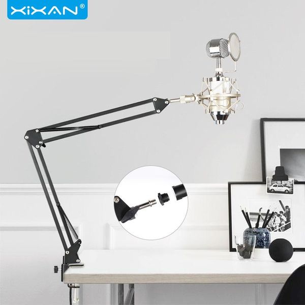 

microphone stand extendable deskbedside recording studio holder kit suspension boom instrument voice microphones