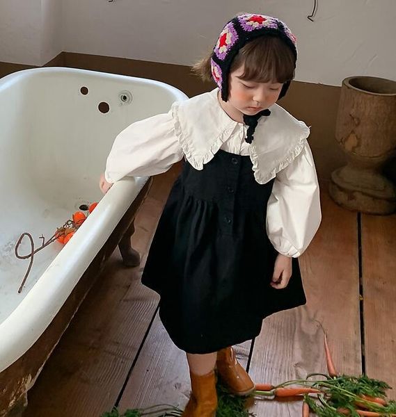 

girl's dresses 2021 style girls dress fashion autumn cotton 2-8 years xy962, Red;yellow