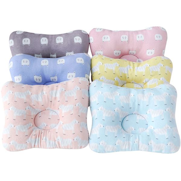 

muslinlife baby head protection sleep pillow animal printed cotton square pillow shaping baby kids pillow anti roll dropship