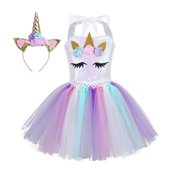 

girl's dresses 2021 girls summer dress kids birthday party princess costume for halloween christmas cosplay children ball stage clothin, Red;yellow