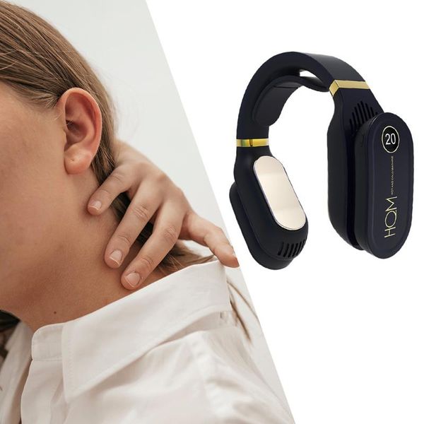 

electric fans portable hanging neck fan cooling heating warmer air conditioner protector massager 3 speed hands sports