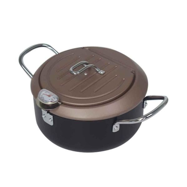

pans induction cooker oil drip rack with japanese style non stick double handle tempura fryer cooking tool home fine iron