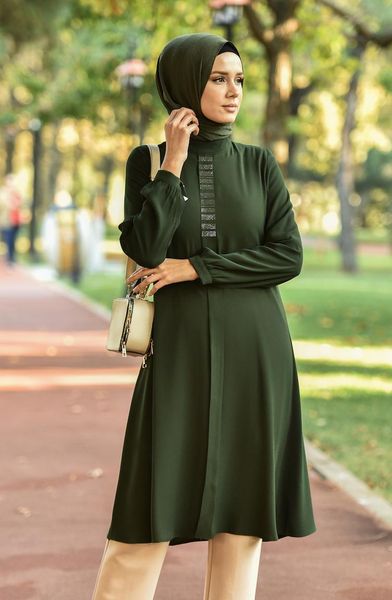 

women's blouses & shirts minahill khaki tunic 8042-06, White