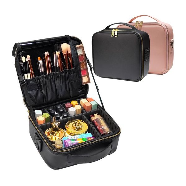 

large capacity cosmetic bag adjustment space travel makeup tool case bags & cases