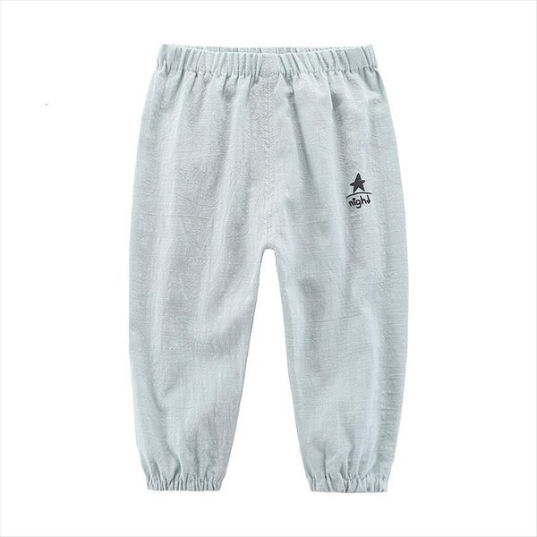 

baby pants children trousers for boys girls little toddlers kids spring summer linen cotton long full soft, Blue