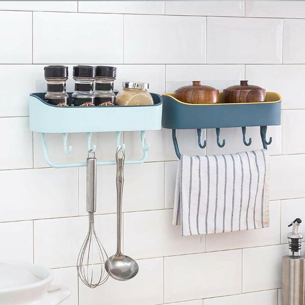 

bathroom shelves simple stylish punch-accessories shelf shower shampoo holder multi-function kitchen storage racks