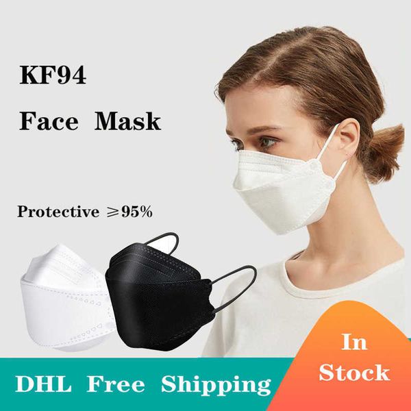 

mask in stock ce certificate protective face s 10pcs/lot 4-layer kf94 dhl fast ship