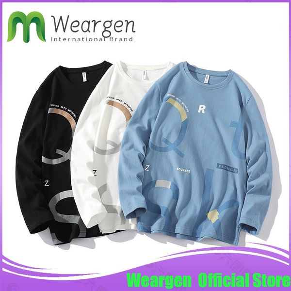 

men's hoodies & sweatshirts weargen autumn spring 2021 sweatshirt for loose hip hop pullover streetwear casual fashion clothes 1872, Black