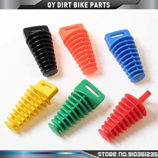 

motorcycle exhaust system small tube plug muffler washing waterproof for dirt pit bike motortcycle supermoto street bikes atv