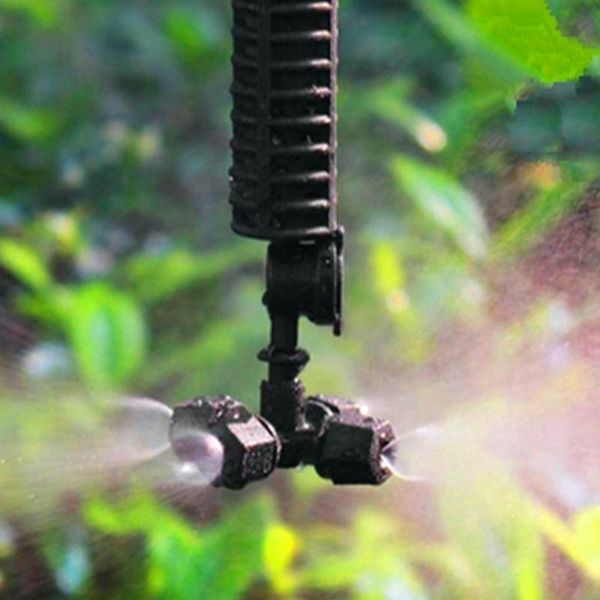 

sets cross misting hanging sprinkler kits 4/7 mm hose air atomizing nozzle system irrigation watering equipments