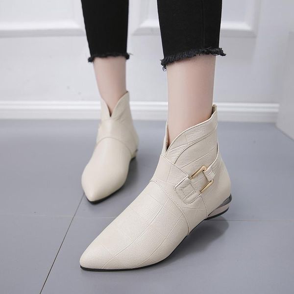 

2021 boots autumn winter warm women black ankle for heel zip ladies shoes point toe