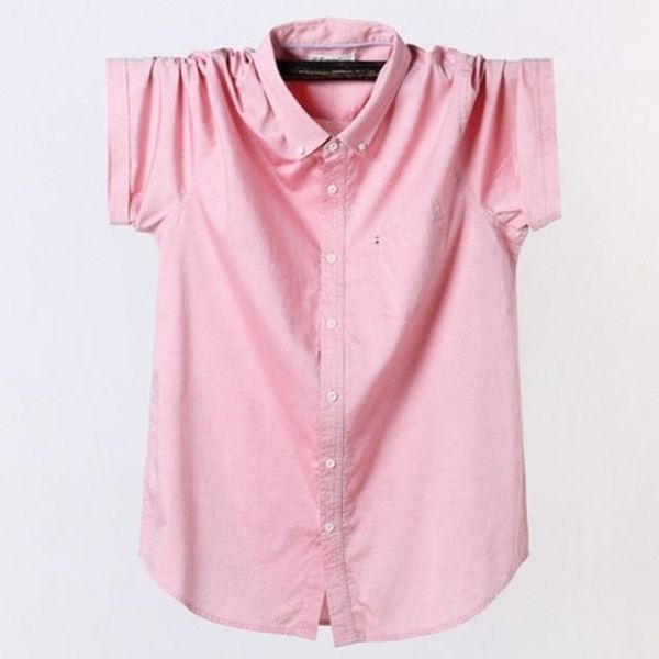 

summer white male short-sleeve shirt commercial loose casual formal men's clothing cotton shirts, White;black