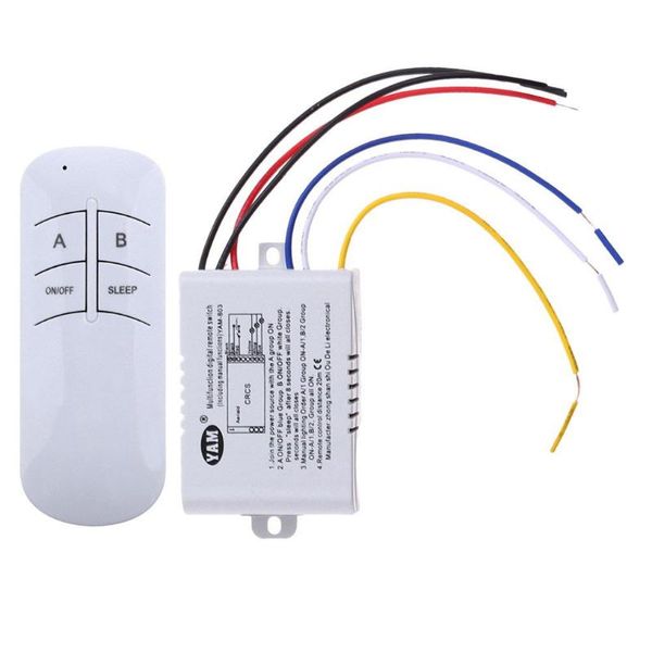 

controllers 220v lamp light digital wireless remote control switch on/off wall receiver transmitter