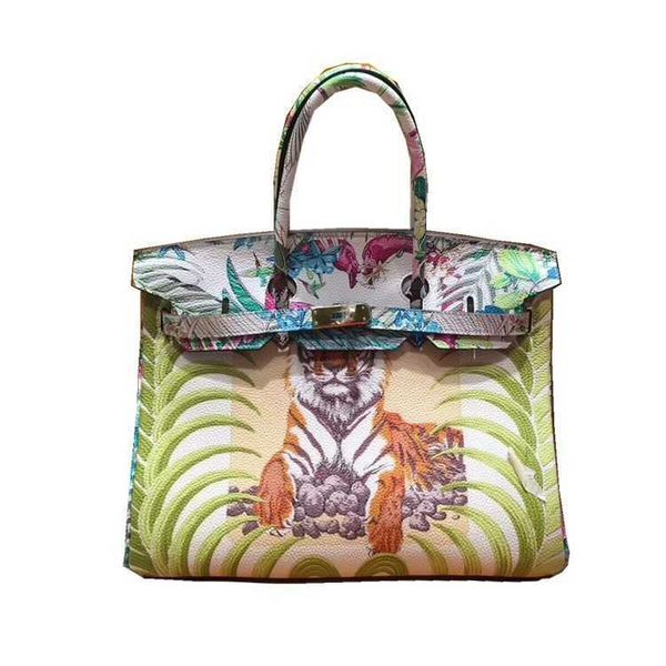 

classic flower designer bag graffiti berkin handbags purses 2021 artwork bags real cowhide genuine leather crossbody bag