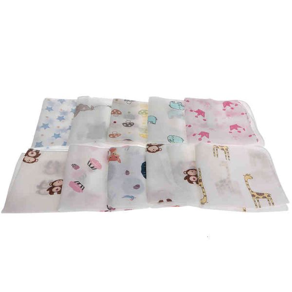 

10pcs baby infant towel 28 28cm muslin towel handkerchiefs two layers wipe dropship