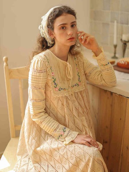 

casual dresses women spring autumn korean french embroidery midi hollow out lace long sleeve vestido feminino duso, Black;gray