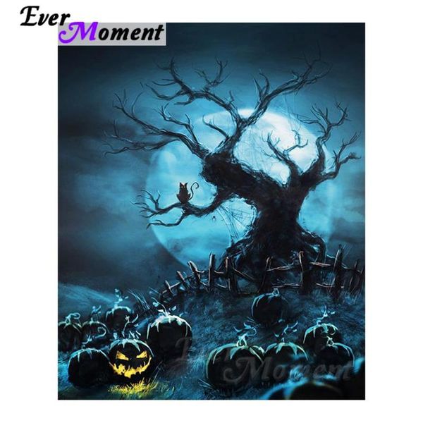 

diamond painting ever moment halloween pumpkin ghost 5d diy picture mosaic cross stitch full square stone embroidery s2f240