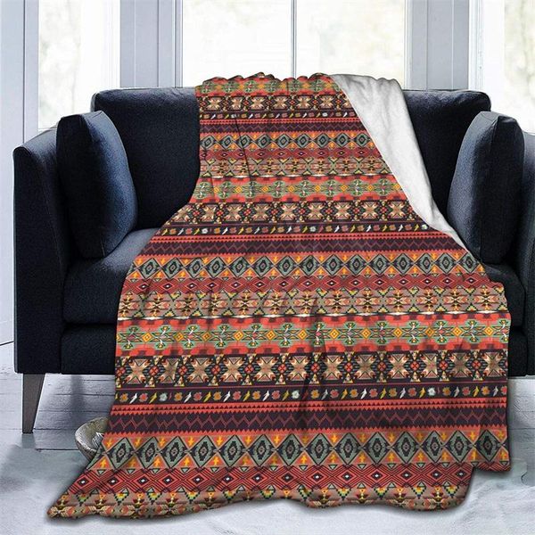 

blankets aztec tribal cubre camara green throw blanket 3d print on demand sherpa super comfortable for sofa thin quilt