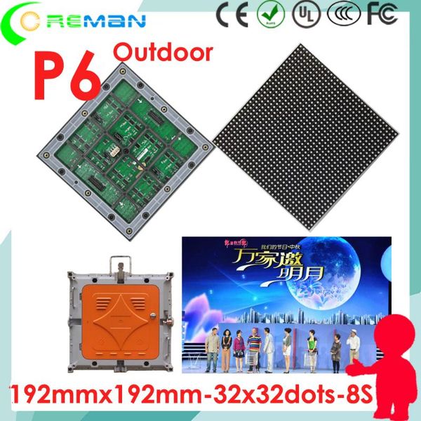 

rgb led module p6mm for outdoor advertising sign / hub75 display p6 smd