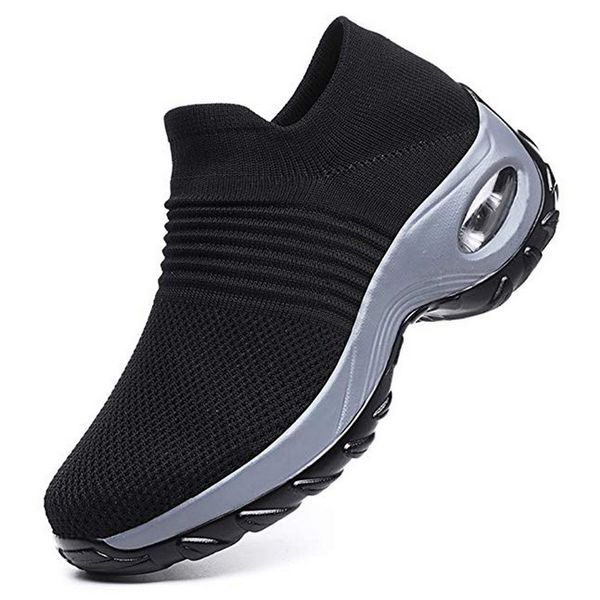 

2021 men sport shoes triple black white grey yellow business working shoes comfortable outdoor platform men trainer running shoes