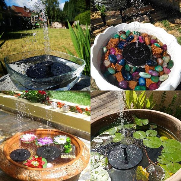 Solar Mini Brunnen Kinder Summber Geburtstag Party Dekoration Outdoor Spielzeug Wasserpumpe Garten Deco Pool Teich Dekorationen