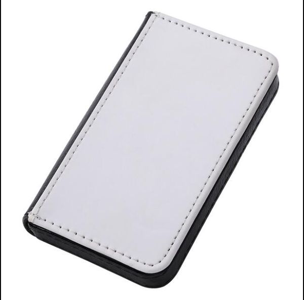 

10pcs sublimation diy white blank cover business card folder holder, Brown;gray