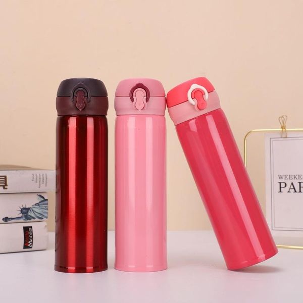 

water bottles vehicle bounce cup 304 stainless steel vacuum contracted bottle daily