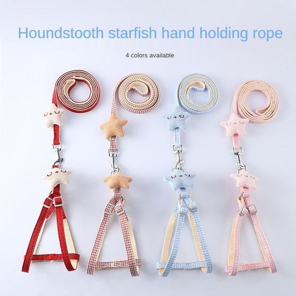 

dog collars & leashes pet supplies smile starfish chest strap cat teddy bichon small and medium-sized general