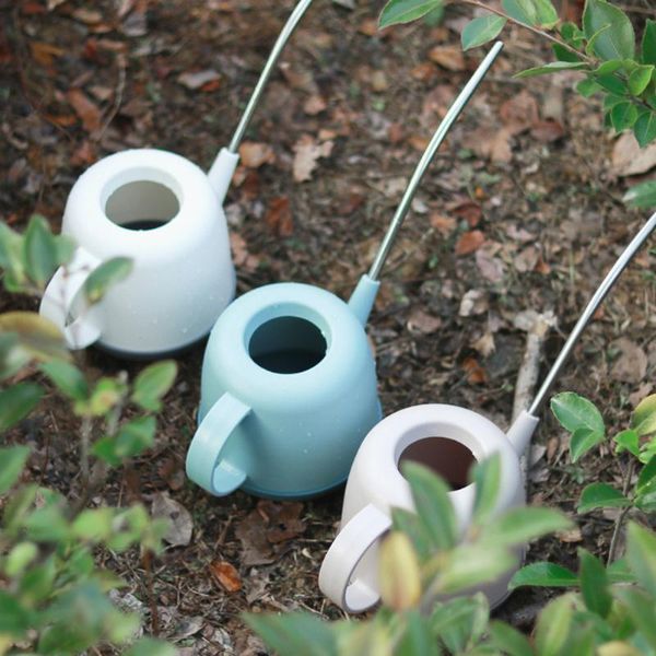 

watering pot plastic body stainless steel long-mouth can for succulents shower gardening control water supplier equipments