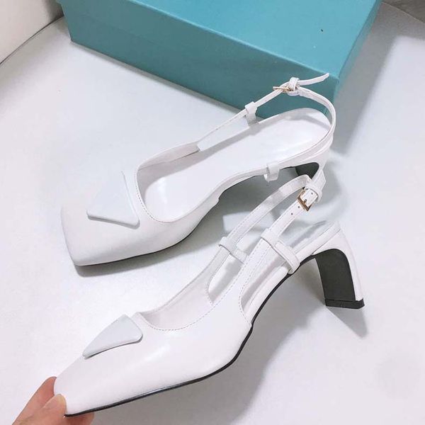 

luxury designer heels women leather dress shoes white black stiletto heel shoe woman wedding party sandals with box 03