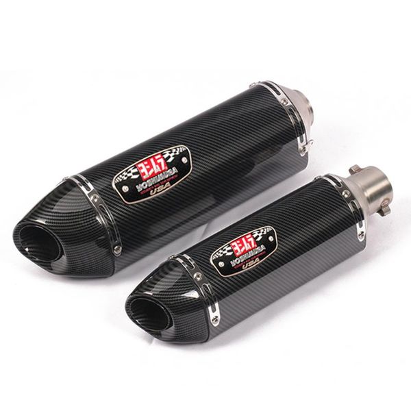 

51mm universal yoshimura motocross escape moto muffler motorcycle exhaust pipe modified for fz8 mt07 nmax tmax 530 crf 230 er6n system
