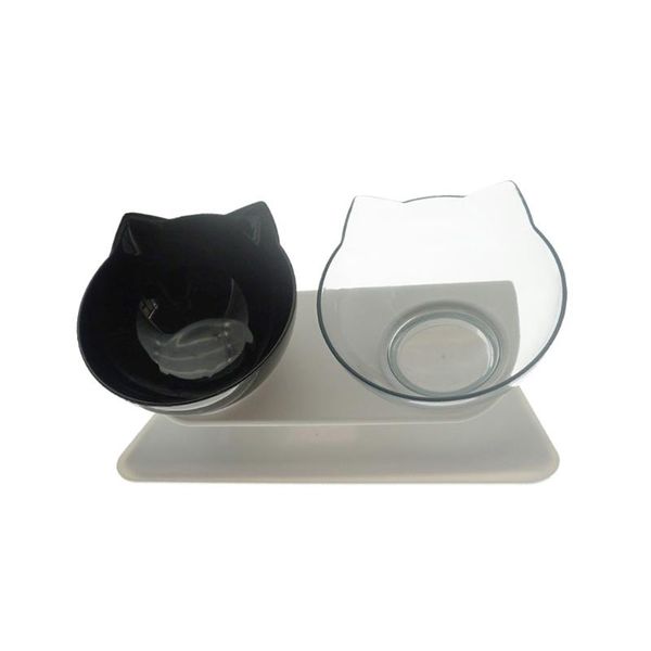 

cat bowls & feeders leakproof food protection tool puppy elevated dog water double bowl raised height slow down eating feeder dish