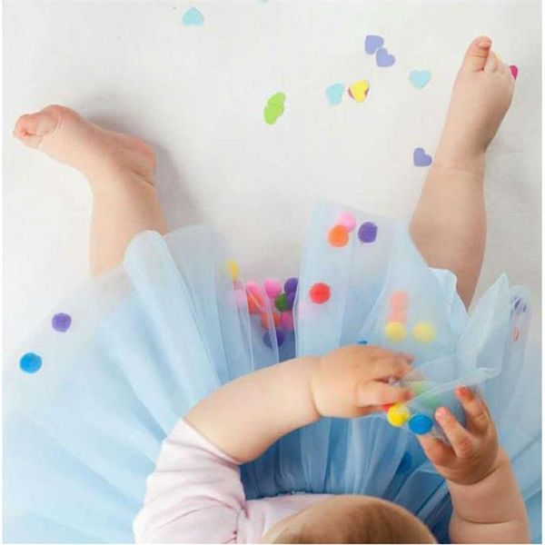 

skirts baby girls tutu skirt ballerina pettiskirt fluffy children ballet for party dance princess girl tulle summer clothes, Blue