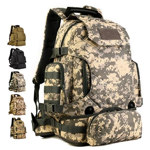 

backpack military tactical large canvas army assault pack waterproof outdoor bag backpacks for hiking camping rucksacks