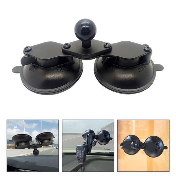 

windscreen suction mount double sucker for gps navigator phone hooks & rails