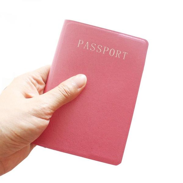 

card holders women men fashion leather passport cover travel tickets case holder organizer wallet, Brown;gray