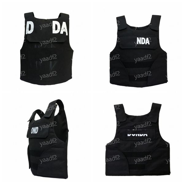 Tide Letter Schwarz Motorradweste Verstellbare Schutzwesten Damen Herren Kinder CS Game Body Armor