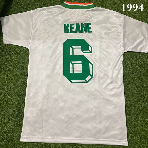 

Top 1994 AWAY Irelands Retro soccer jersey Irish MCGRATH KEANE 6 football shirt Republic of kits National Team Jerseys 1996 home futbol shir, Black;yellow