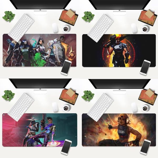 

mouse pads & wrist rests valorant diy design pattern game mousepad animation xl large gamer keyboard pc desk mat takuo tablet mousepads
