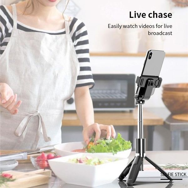 

selfie monopods portable pole bluetooth 4.0 remote controller for sports camera handheld mini tripod 360Â° rotary phone claw