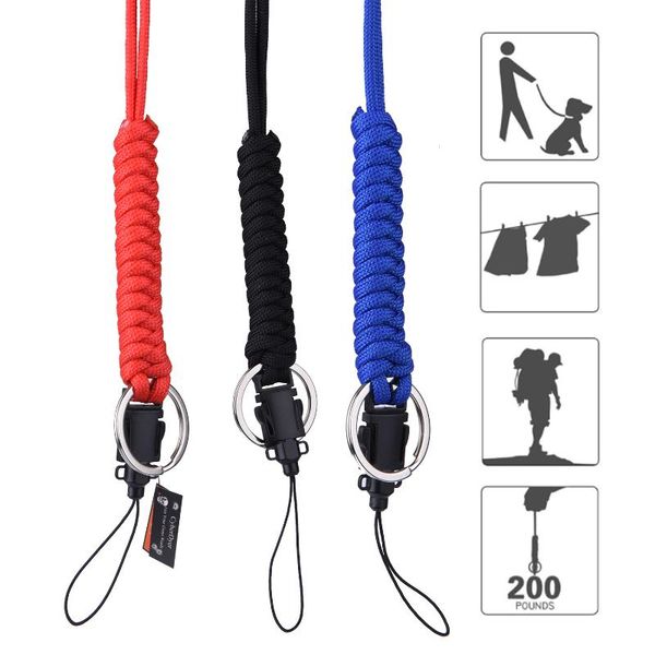 

outdoor gadgets ueasy 3pcs camping hiking emergency tactical survival braided rescue umbrella rope wrist lanyard parachute cord