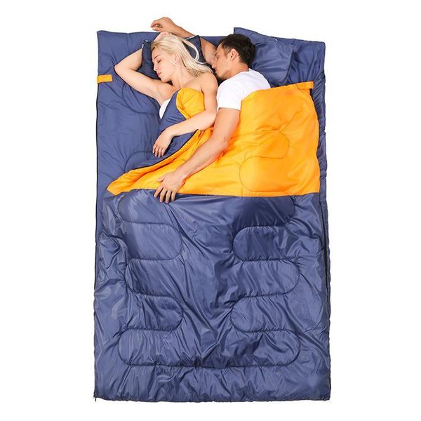 

sleeping bags travel across dirty cotton bag outdoor couples wild autumn and winter indoor camping thickening