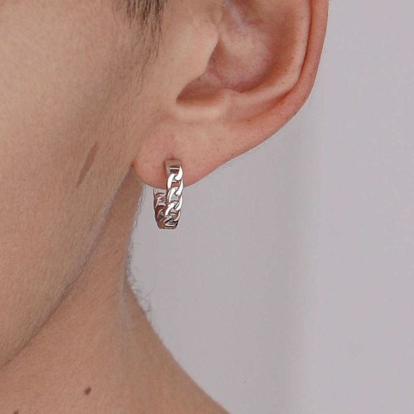 

stud earrings fashion single hip street simple chain women