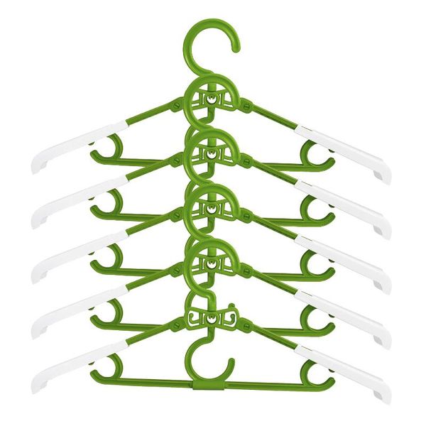 

hooks & rails 5pcs folding clothes hanger trousers rack clip anti-slip clothespin wardrobe pants clamp for balcony bathroom