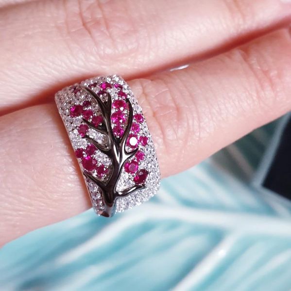 

wedding rings cute fashion female small stone ring silver color leaf plant vintage bands promise love engagement for women, Slivery;golden