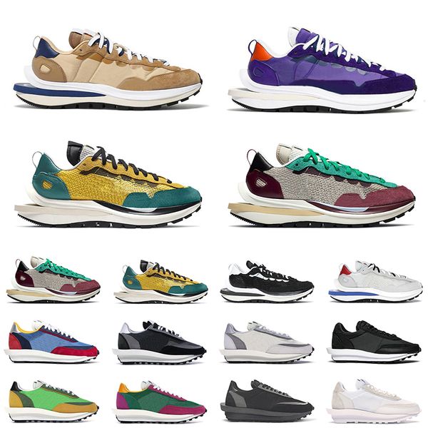 

men women running shoes vaporwaffle iris noir sesame blue void tour yellow daybreak pine green white nylon mens trainer sports sneakers